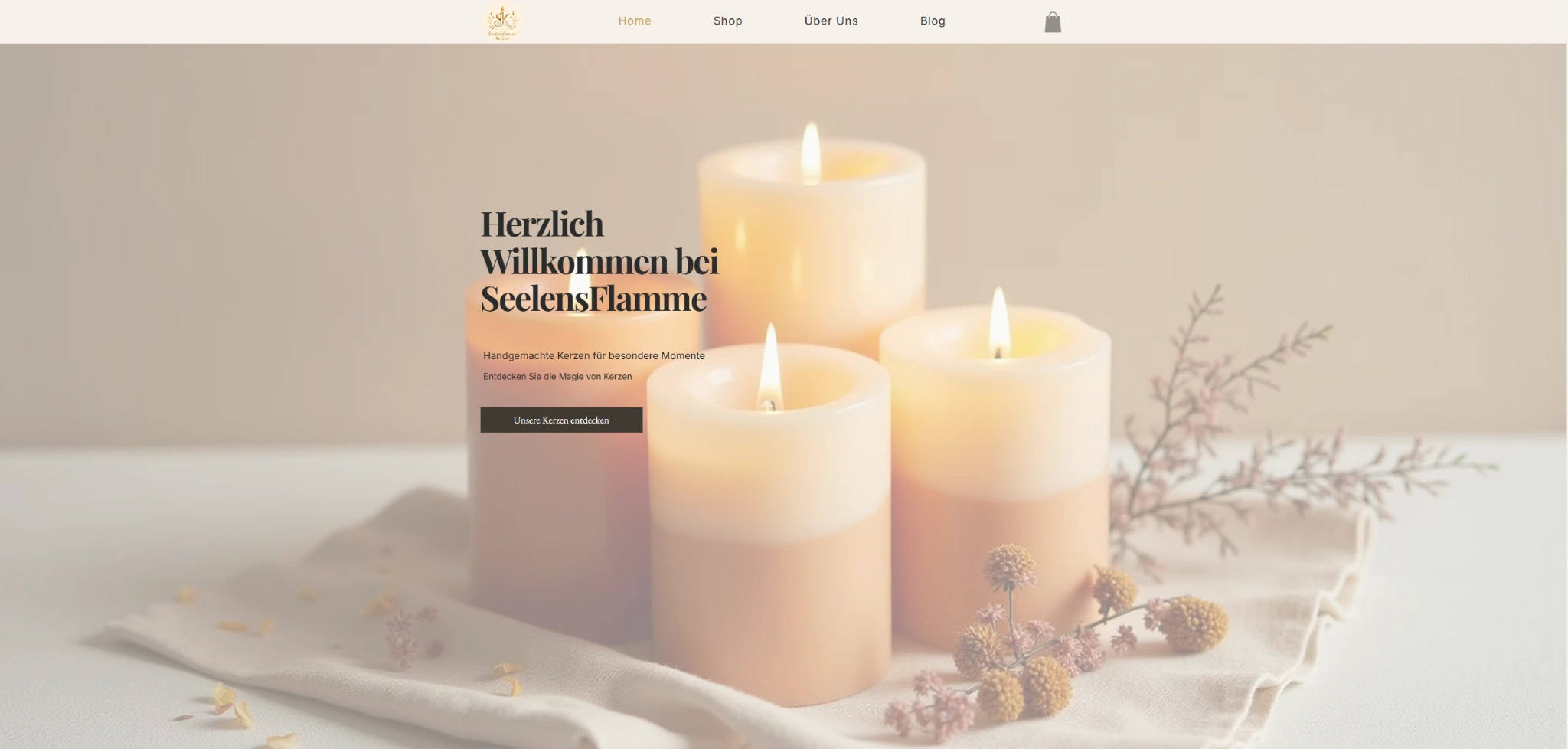 SeelensFlamme e-commerce website